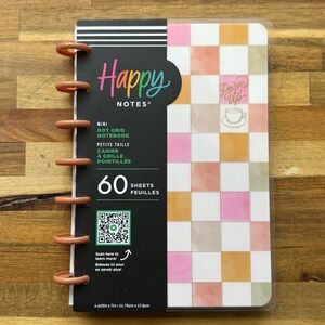 Mini Dot Grid Notebook - Pink and Orange